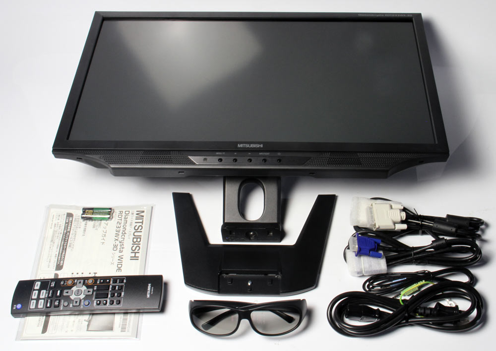 偏光3DディスプレイRDT233WX-3Dによるblu-ray3D