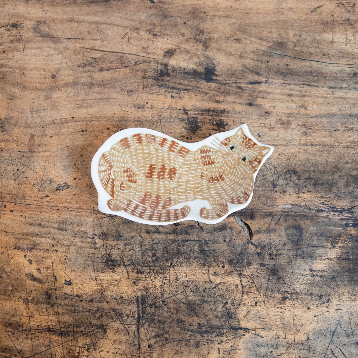 KATA KATA/カタカタ 倉敷意匠計画室 印判手 豆皿 トラ猫