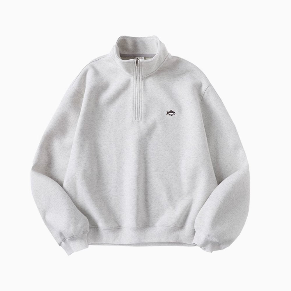 400G】half zip sweatshirt / 短丈ハーフジップスウェット N4499