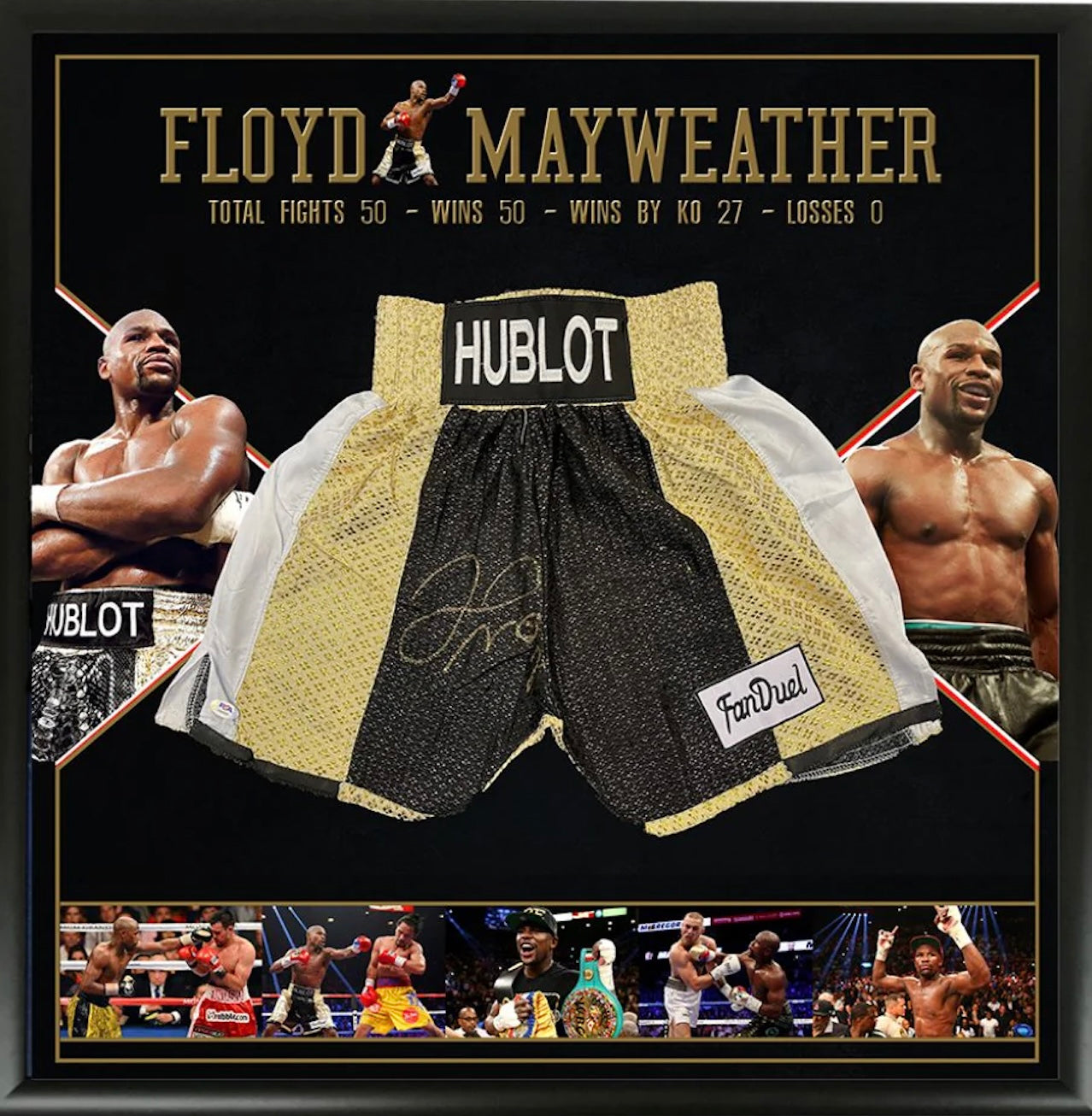 フロイド・メイウェザー 直筆サイン入りスポーツメモラビリア