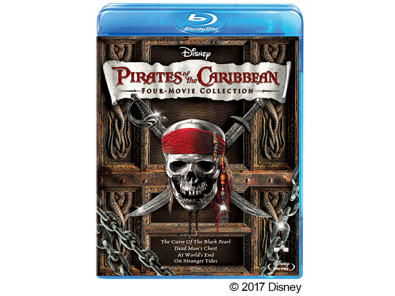 パイレーツ・オブ・カリビアンのBD 4作で8,000円のセット。7月新作公開