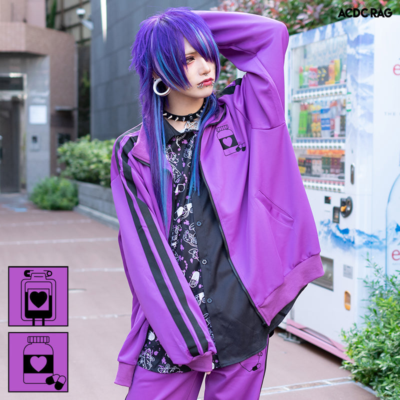 輸血/薬瓶 ジャージジャケット パープル（メンズモデルVer.) – ACDC RAG