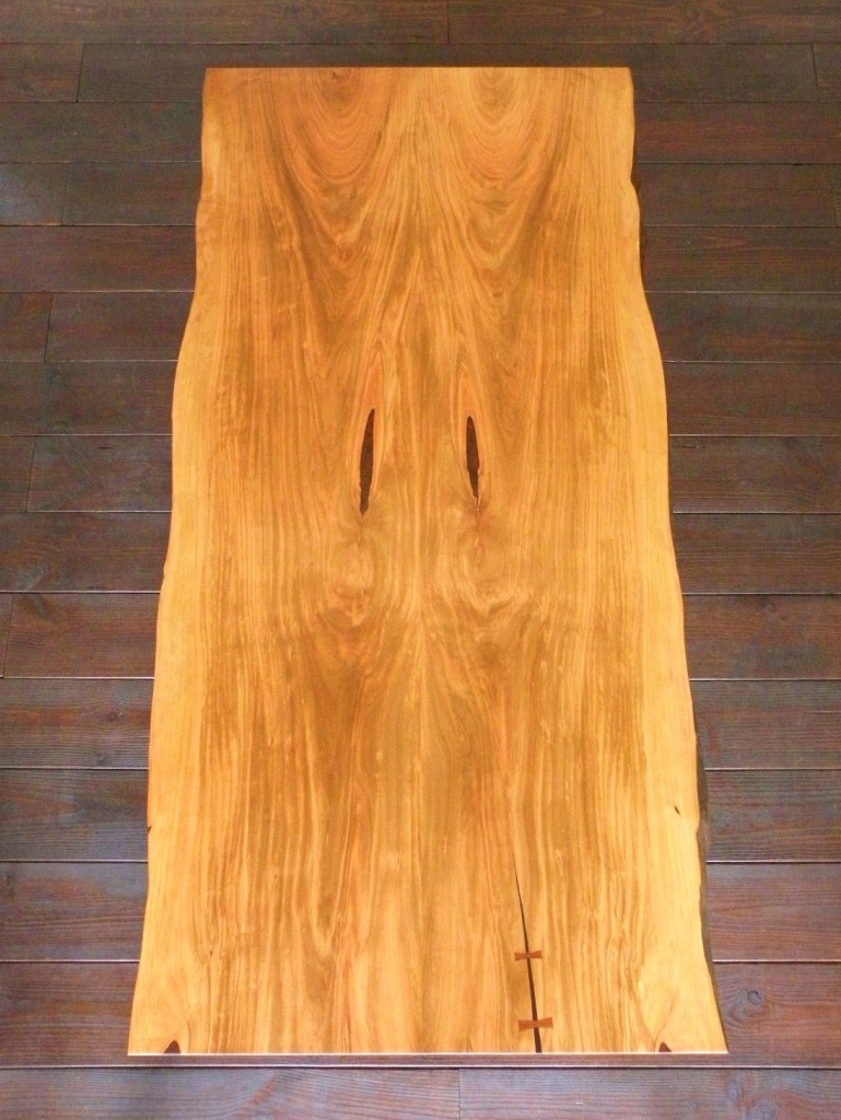 Dining Table [ダイニングテーブル/山桜(サクラ)・脚高可変式