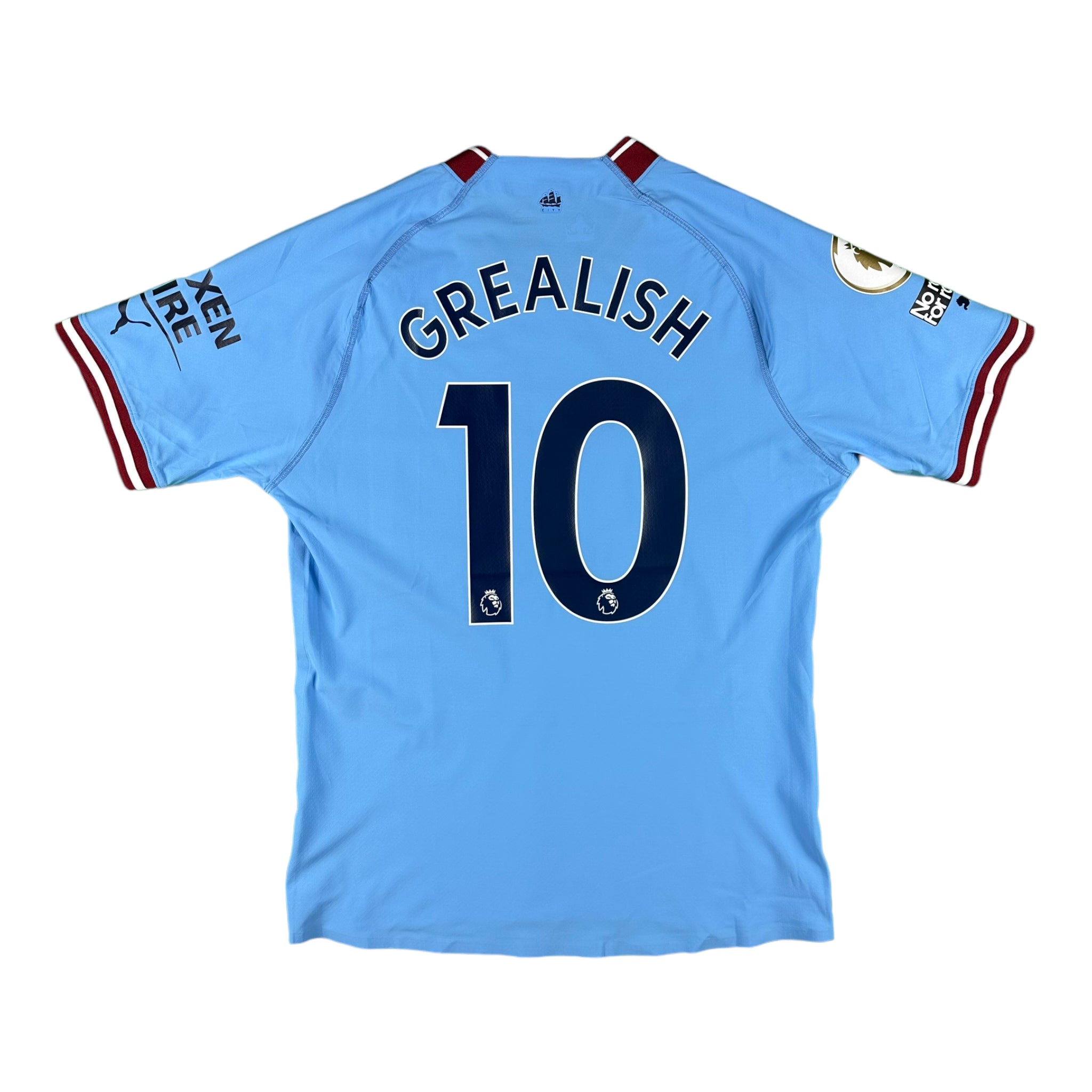 Jack Grealish 10 Manchester City Match Issue / Worn Home Shirt