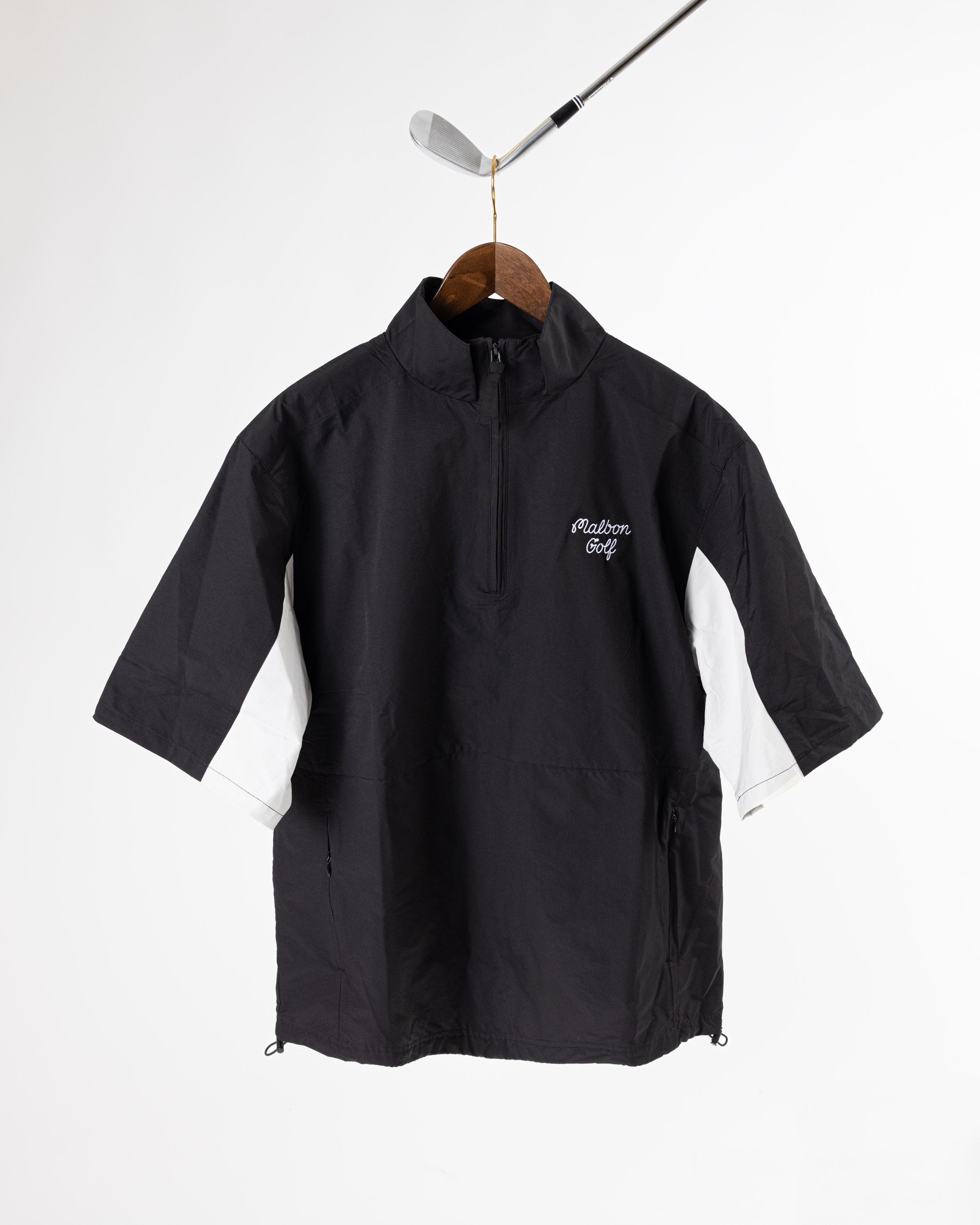 Malbon Windshirt - Black – Bisque Golf