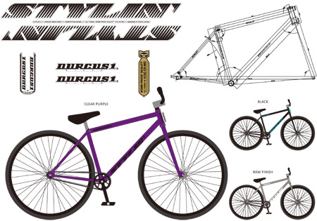 DURCUS ONE STYLIN FRAME | W-BASE | BMX, PISTバイクを扱う自転車専門