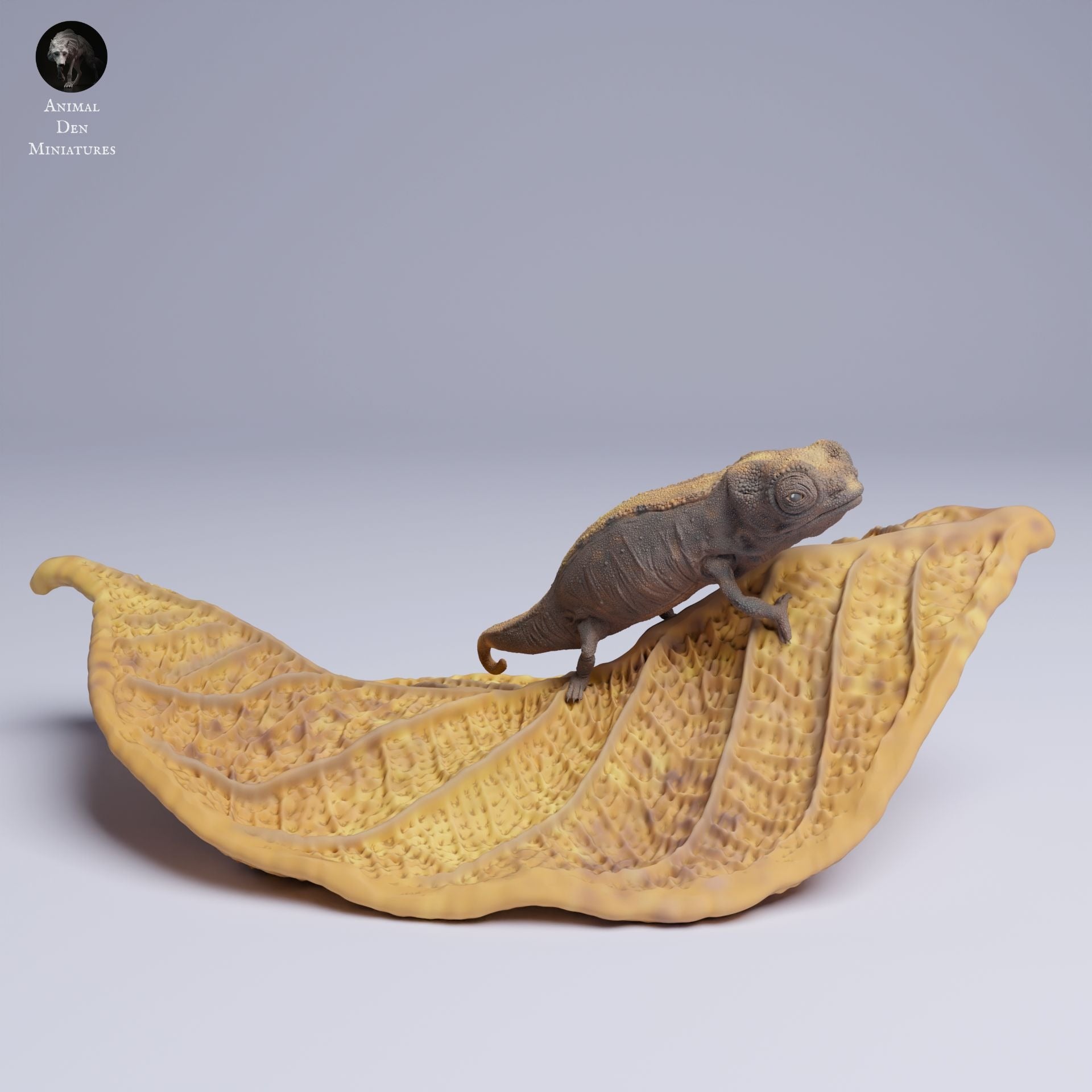 Nosy Hara Leaf Chameleon (Brookesia micra) - 3d Printed 3:1 Scale