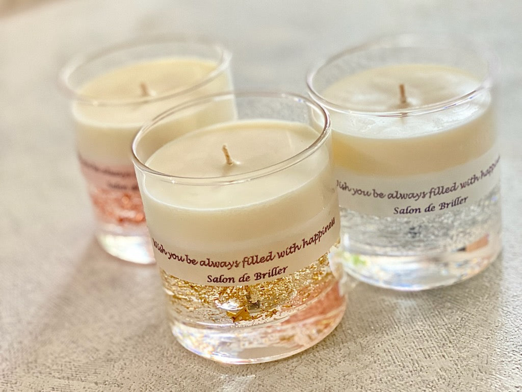 アロマソイ＆スパークリングキャンドル（ゴールド）｜Salon de Briller