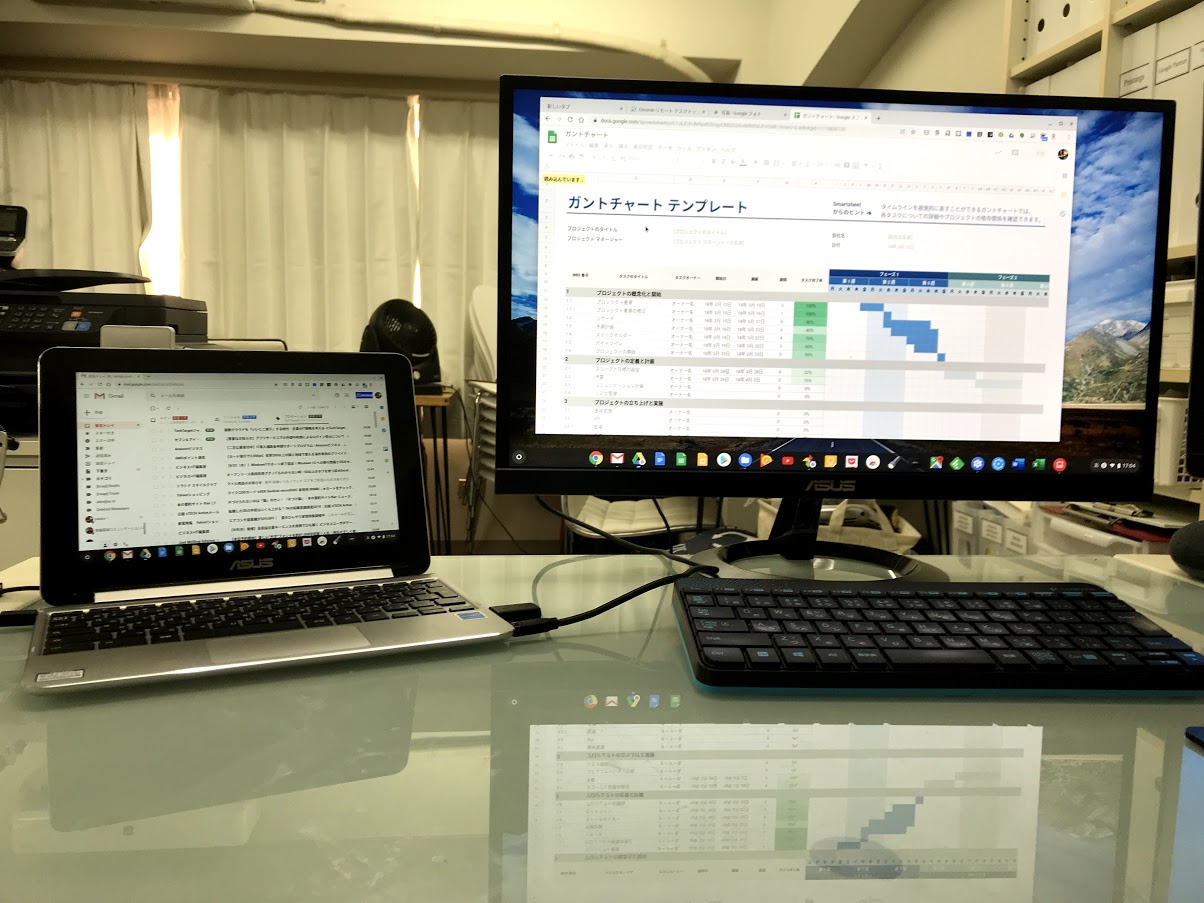 スマホ世代のノートPC「Chromebook」。大画面ディスプレイにつないで