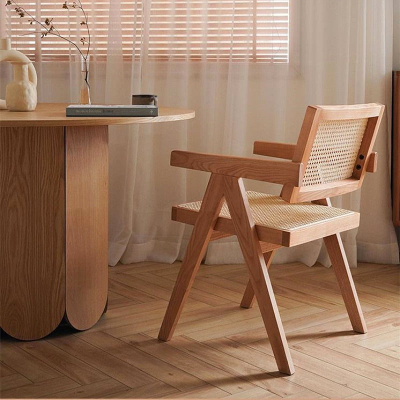 チェア 1脚 ラタン 椅子 カフェ風 籐編み ダイニングチェア リビング