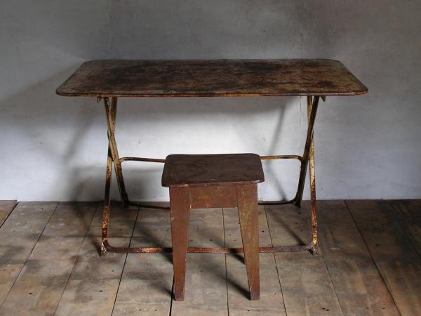 フォールディングテーブル（白）L - フランス・アンティーク