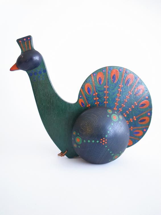 Breitschwerdt Peacock Pull Toy ブライトシュベルツ ピーコック