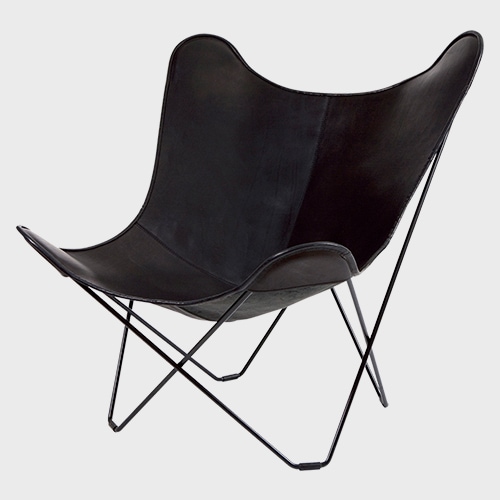 BKFチェア / ブラックレザー / cuero クエロ [ BKF Chair バタフライ
