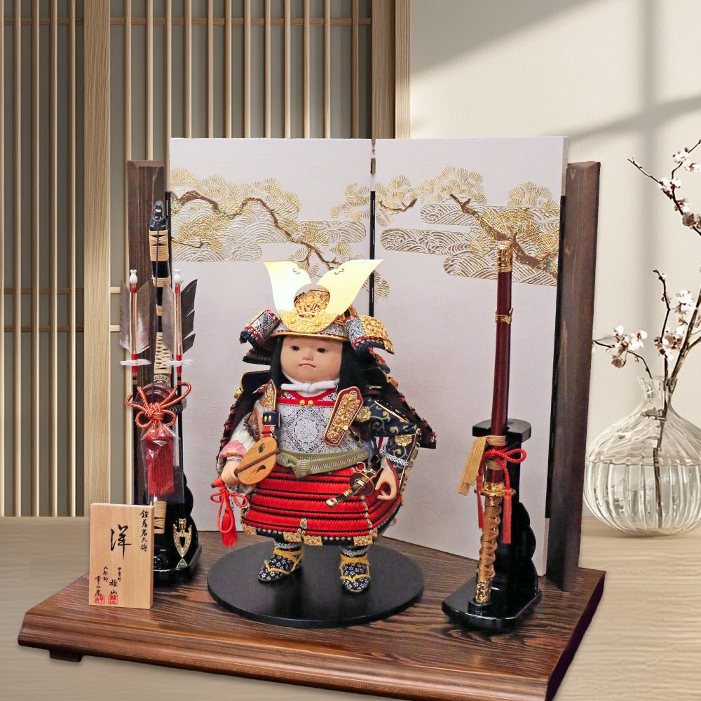 五月人形の子供大将飾り 洋｜ 最高級品 ｜国宝模写 菊一文字