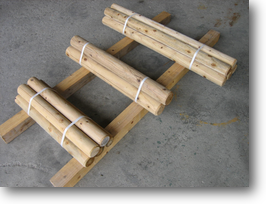 丸太杭 丸太横木 防腐防蟻注入杭 防腐防蟻注入横木 樹木支柱 CUAZ ACQ