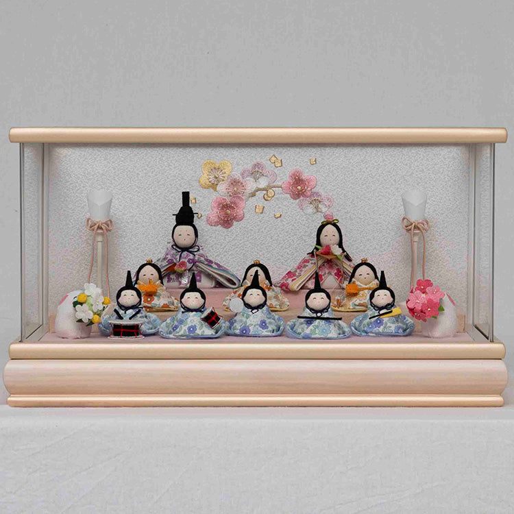 koti ちりめん雛十人ケース飾り WK43083 – 福仙