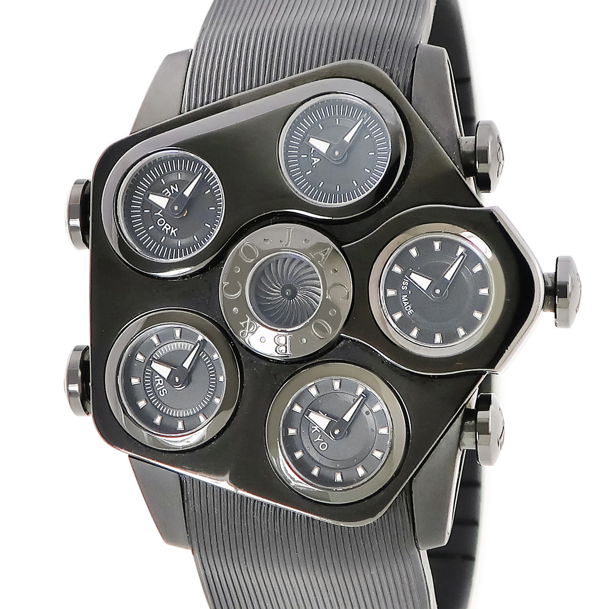 ジェイコブ JACOB グランド JC-GR5-18 クオーツ メンズ PVD加工SS