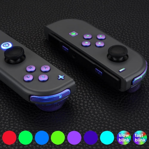 Joy-Con LED Button Kit for Nintendo Switch - Chrome Blue Purple