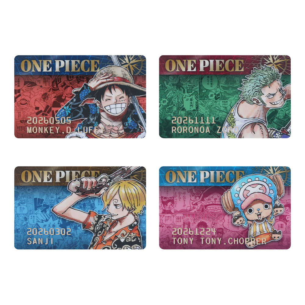 ONE PIECE』バースデイコレクションカード2026 4枚セット（ルフィ