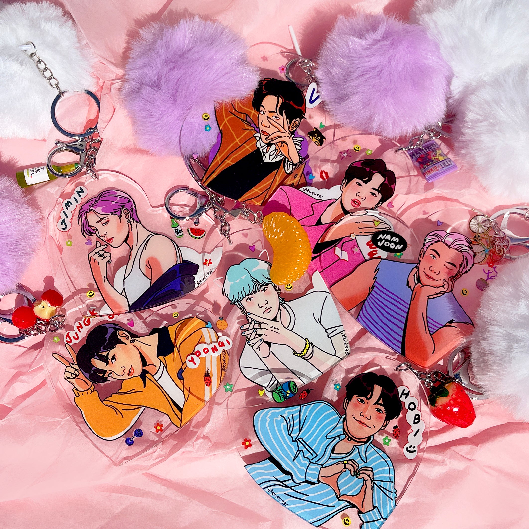 BTS OT7 Keychains – kuru731