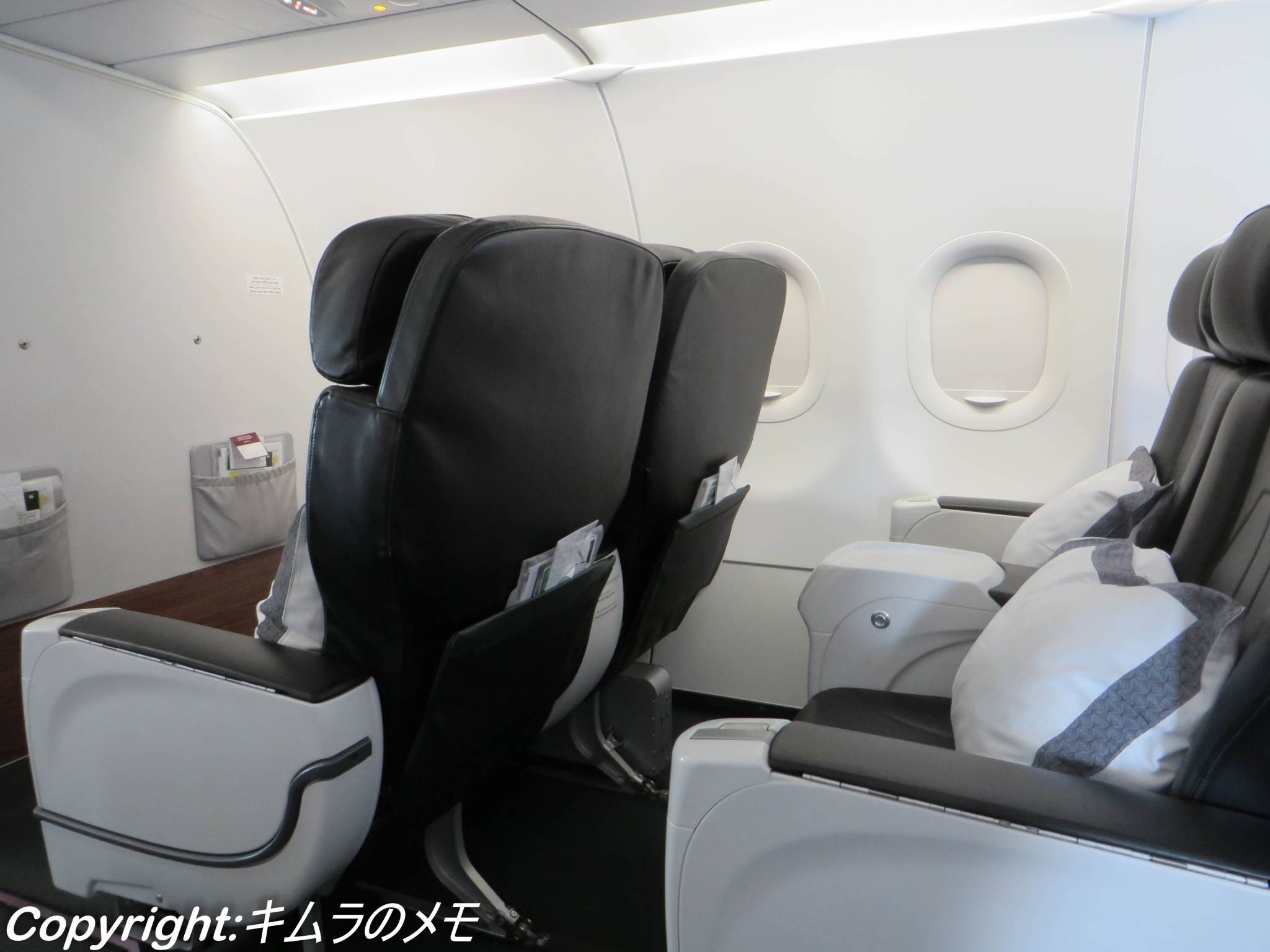 カタール航空ビジネスクラス ドーハ～クウェート 1078便 A320 (2016/05
