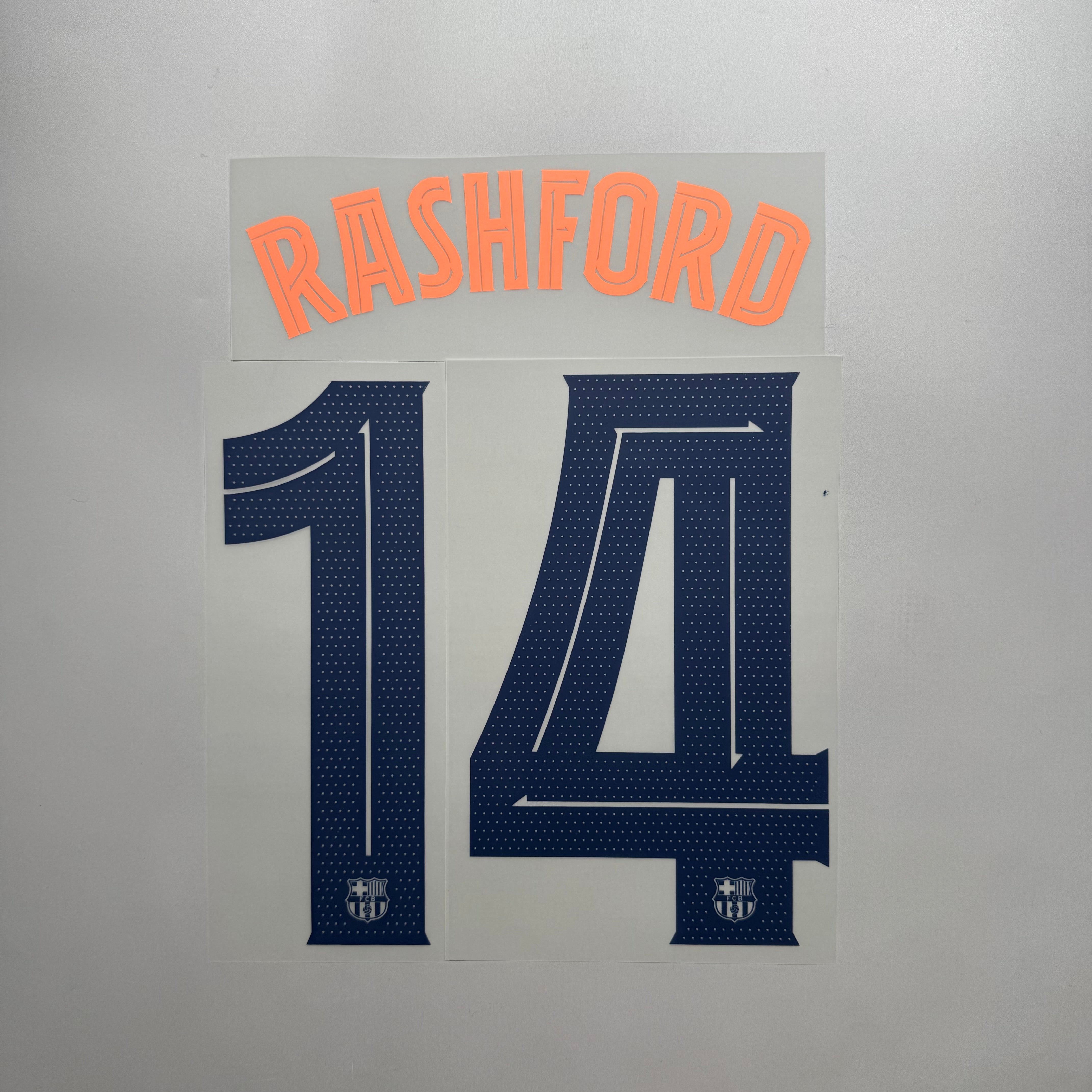 Official #14 Rashford 25/26 FC Barcelona 3rd Name & Number set