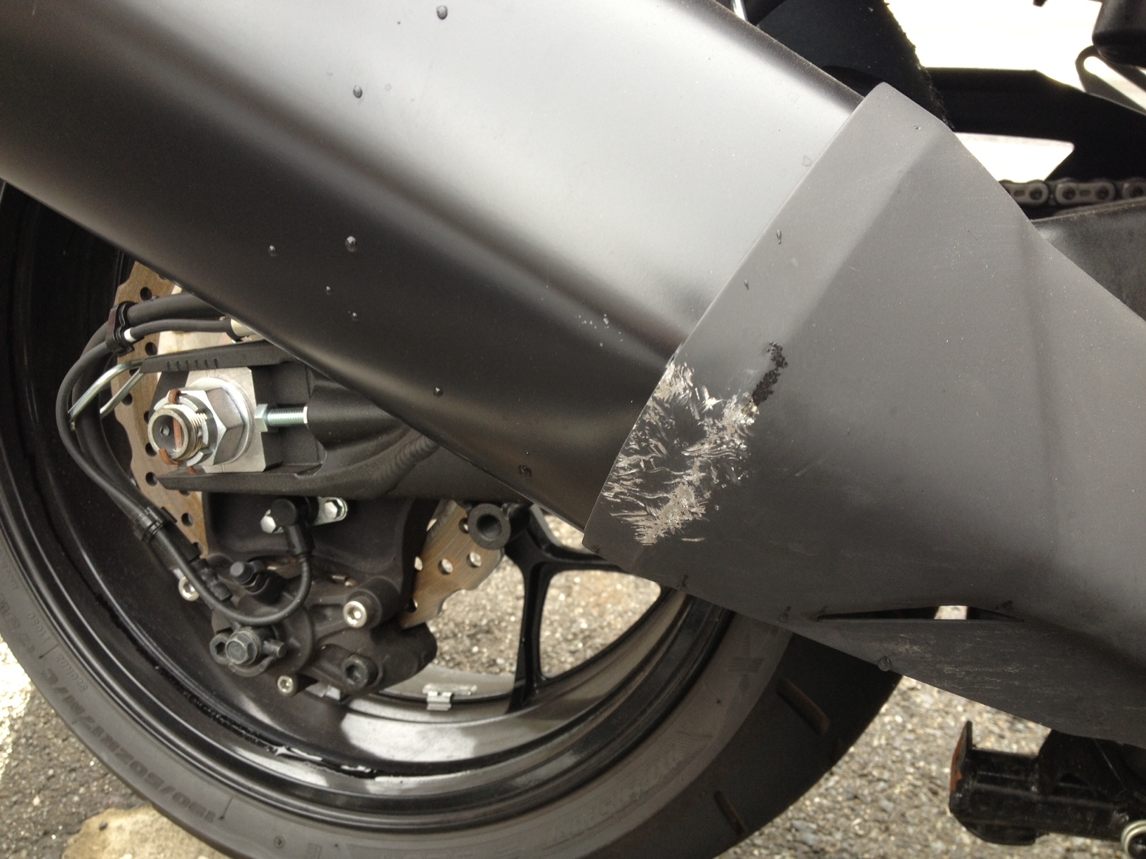 ZX-14R 立ちゴケ② リペア編 | Easy does it! [kiyu's Blog］