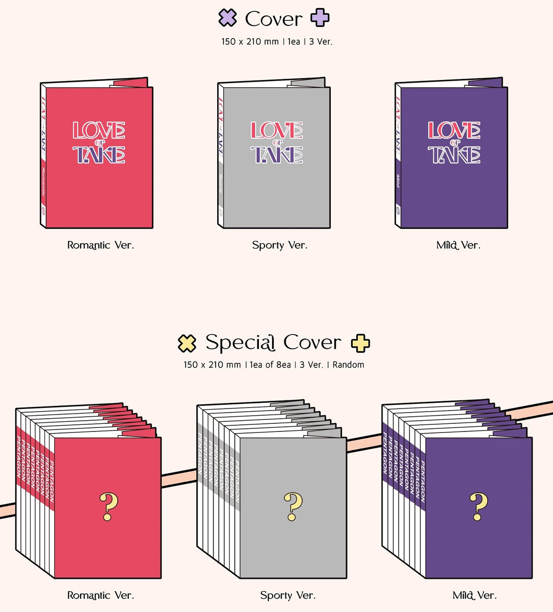 PENTAGON - LOVE or TAKE (Random of 3 Versions) - K-Pop Time