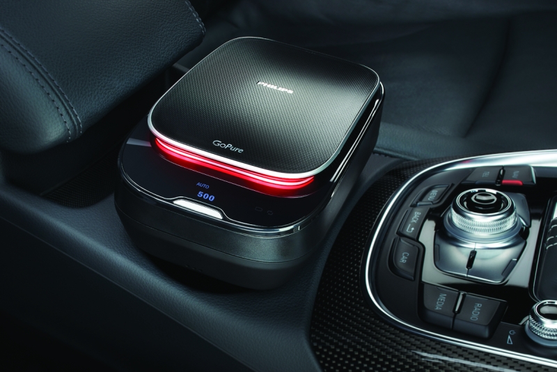 フィリップス、PM2.5レベルを知らせる車用の空気清浄機「Philips