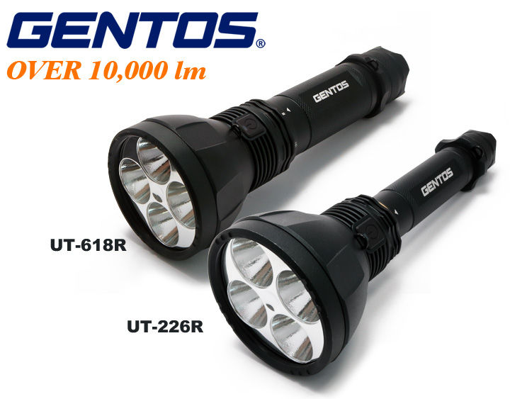 GENTOS (ジェントス) UT-226R / UT-618R 予約販売開始！1万ルーメン