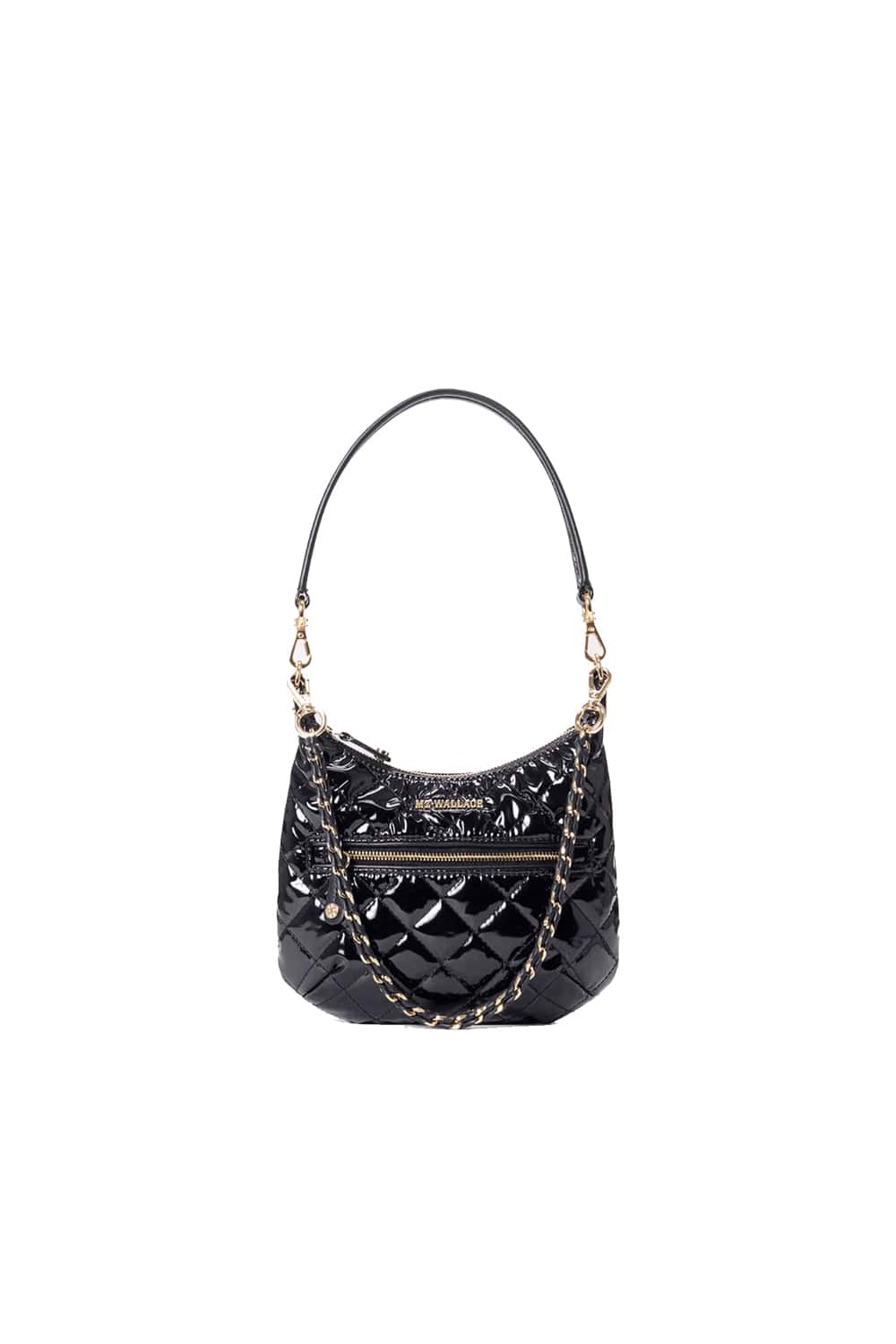 Mini Crosby Sienna Black Lacquer Shoulder Bag