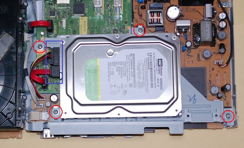 パナソニック DIGA ブルーレイレコーダー DMR-BWT500 ハードディスク