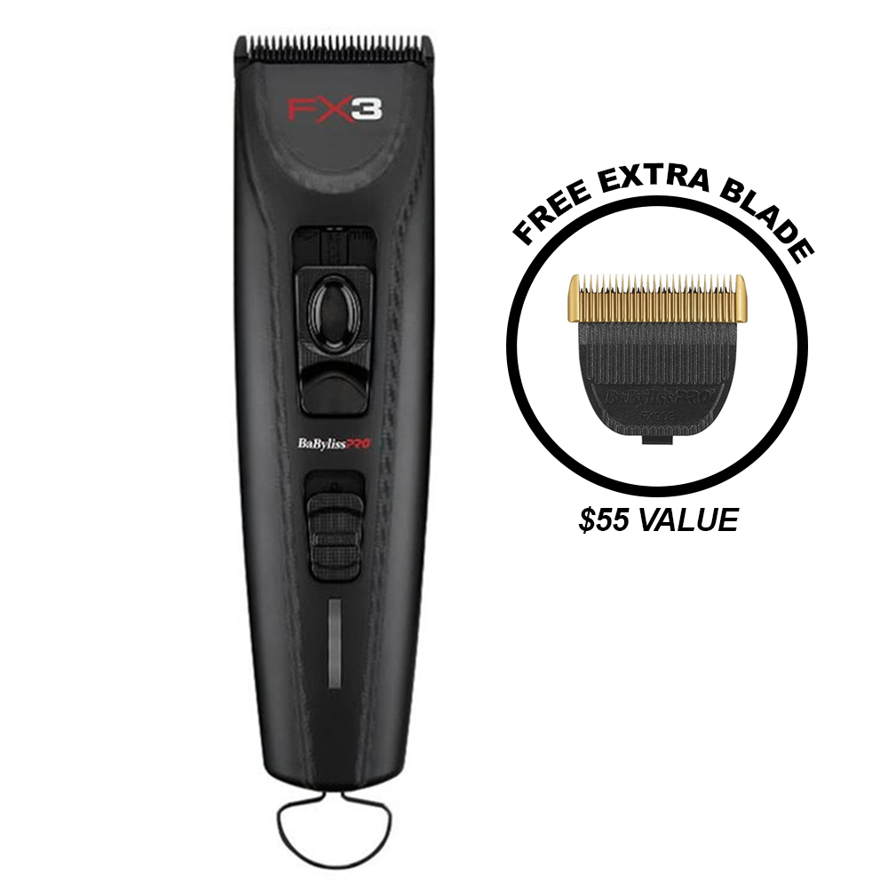 BaBylissPRO FX3 Matte Black Professional High-Torque Cordless Clipper