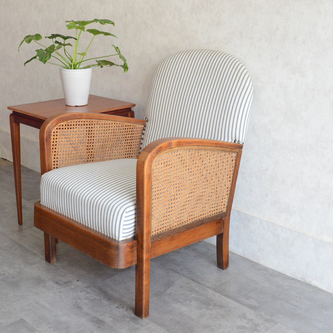 GMGN389B○英国 ヴィンテージ シングルソファ 1人掛けソファ