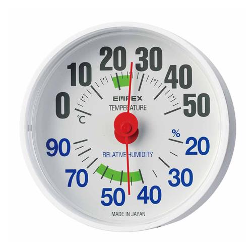 エンペックス気象計（EMPEX） φ 64mm 温度・湿度計 TM-2651