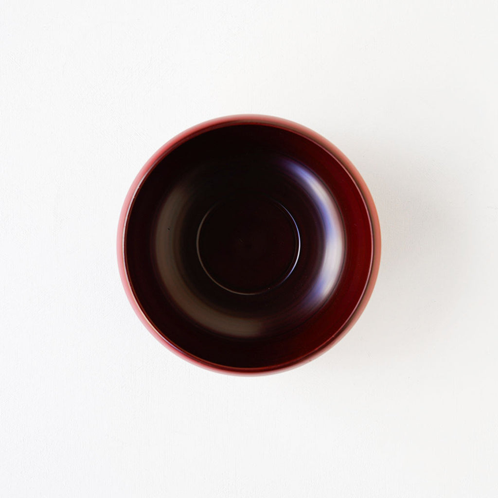 赤木明登 能登鉢 5寸 赤 – 雨晴/AMAHARE