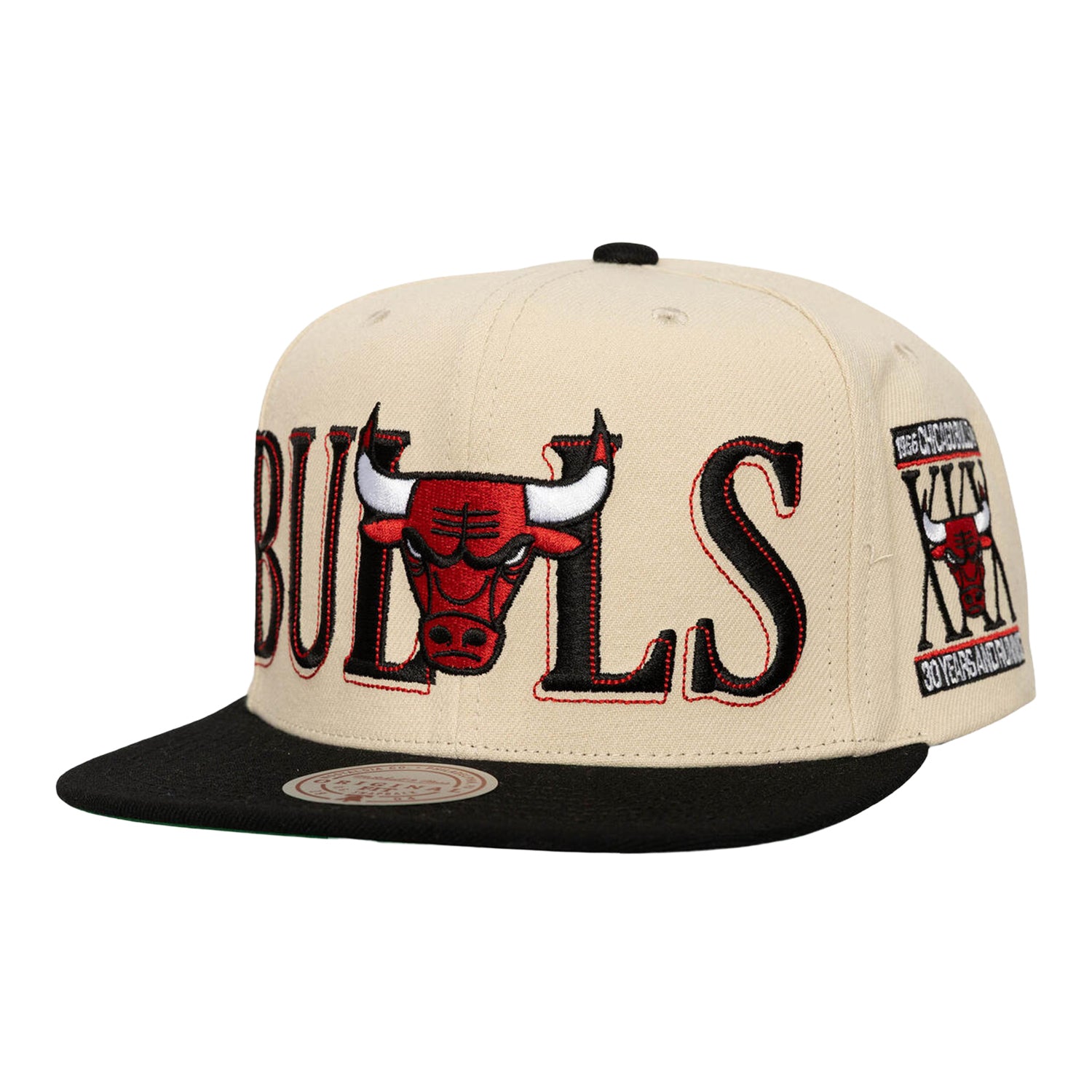 Chicago Bulls Mitchell & Ness Across the Board Snapback – Official