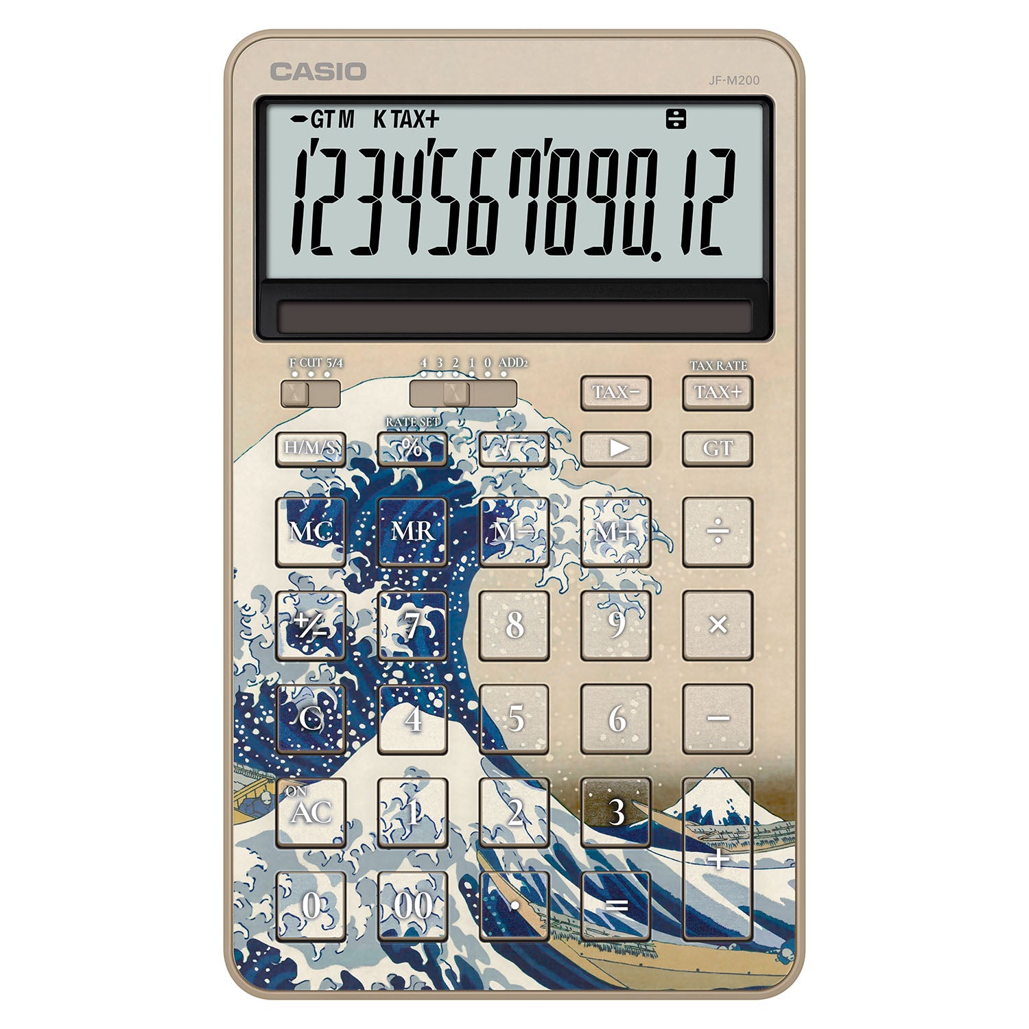 Gショック】葛飾北斎「神奈川沖浪裏」 / スタイリッシュ電卓 / JF-M200