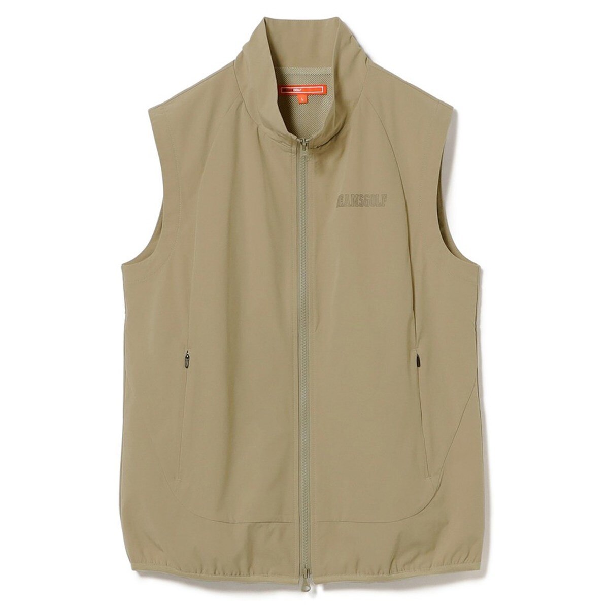 ORANGE LABEL ストレッチタフタ フルジップ 切替ベスト レディス