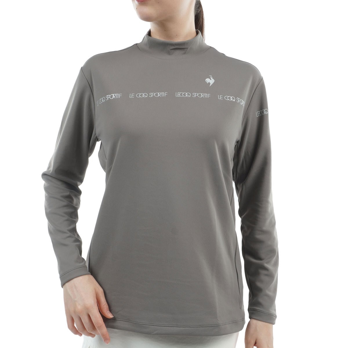 ストレッチ モックネック長袖シャツ レディス(長袖シャツ・ポロシャツ