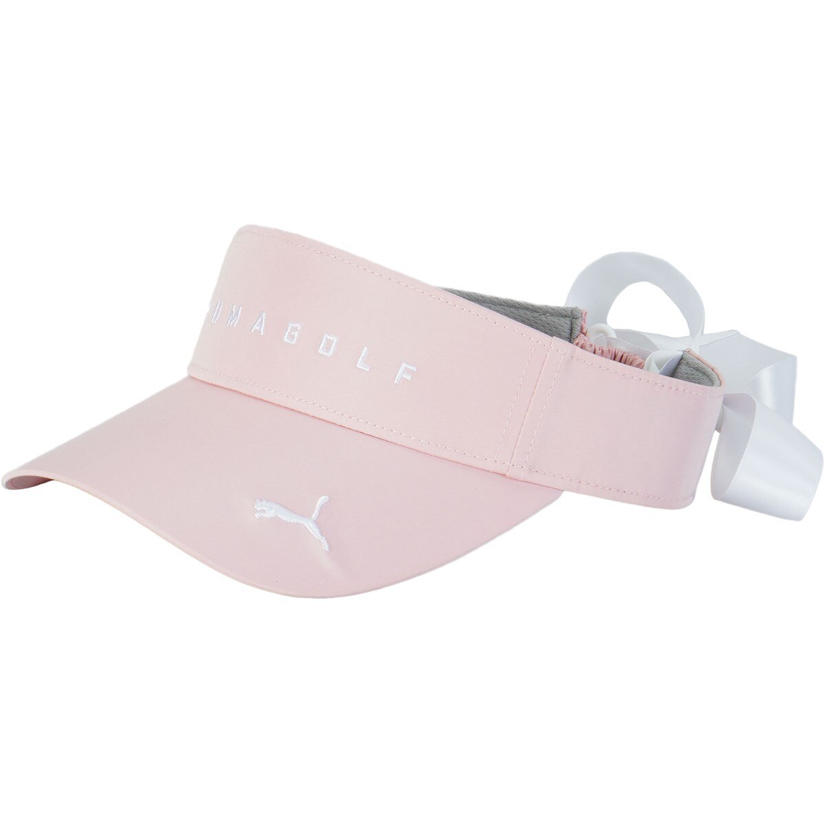 SC ストレッチ リボン付きサンバイザー レディス(【女性】バイザー