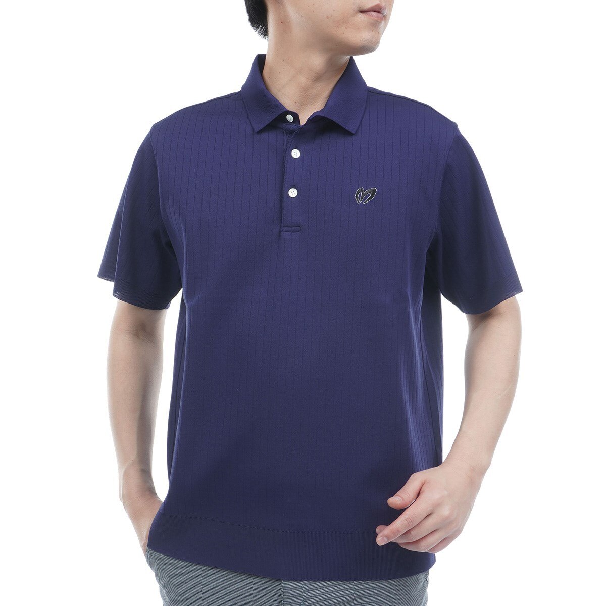 Sサイズ 新品17600円 マスターバニー サッカー地 ポロシャツ 黒 S