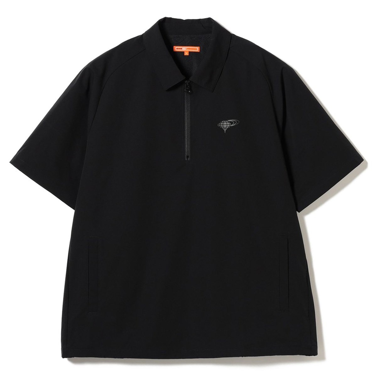 ORANGE LABEL ストレッチ ハーフジップ ショートスリーブ ピステ