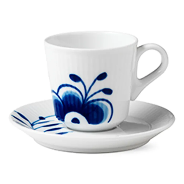 ☆［ロイヤルコペンハーゲン］ブルーフルーテッドメガエスプレッソ