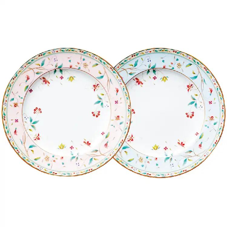 ☆［ノリタケ］花更紗21cmプレートペア（色変り）|新生活特集2026