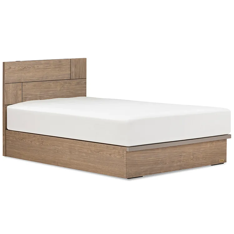 フランスベッド］ベッドフレーム【ダブル】 縦跳ね上げタイプ グレー色