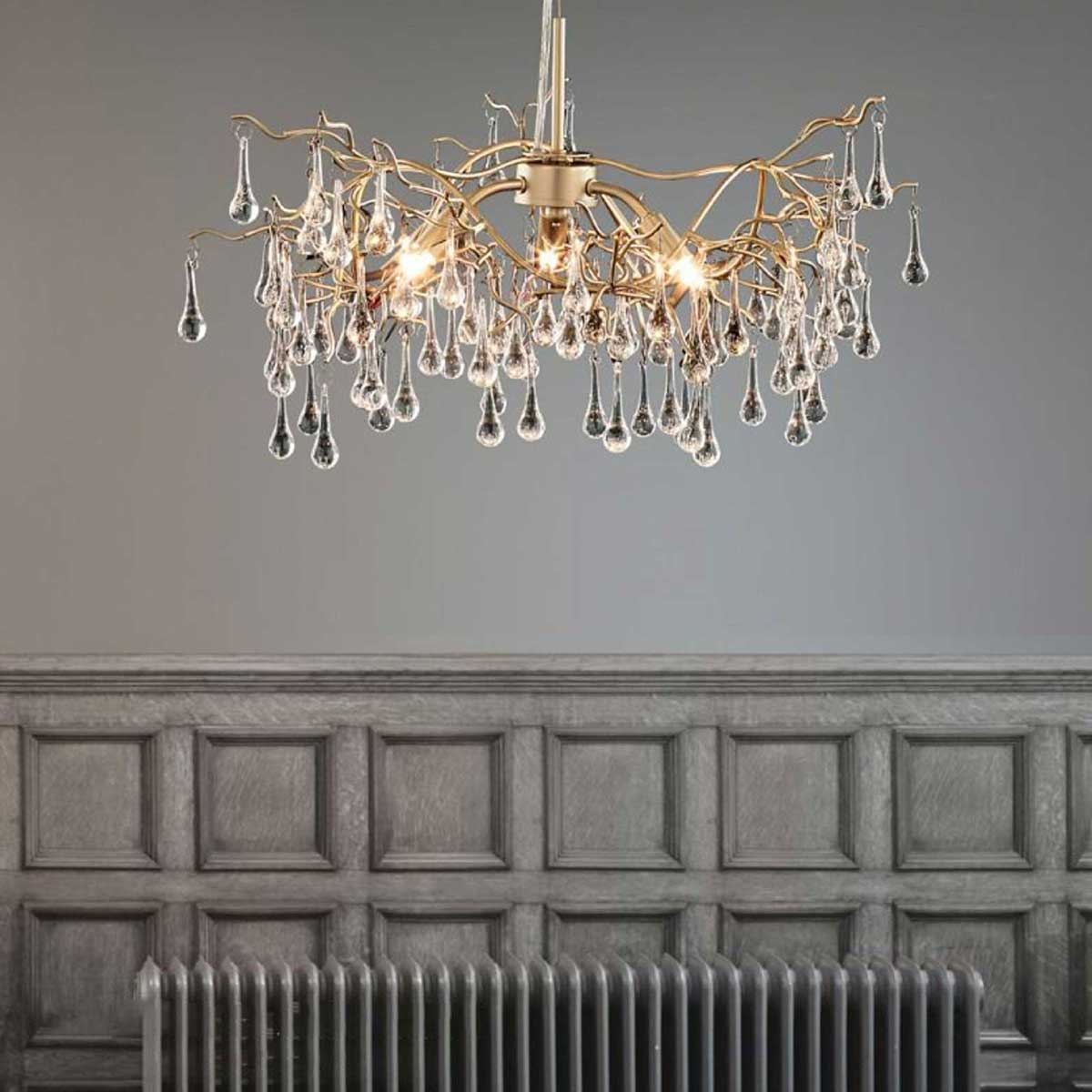 LAURA ASHLEY ローラアシュレイ 3灯シャンデリア GPN012-3