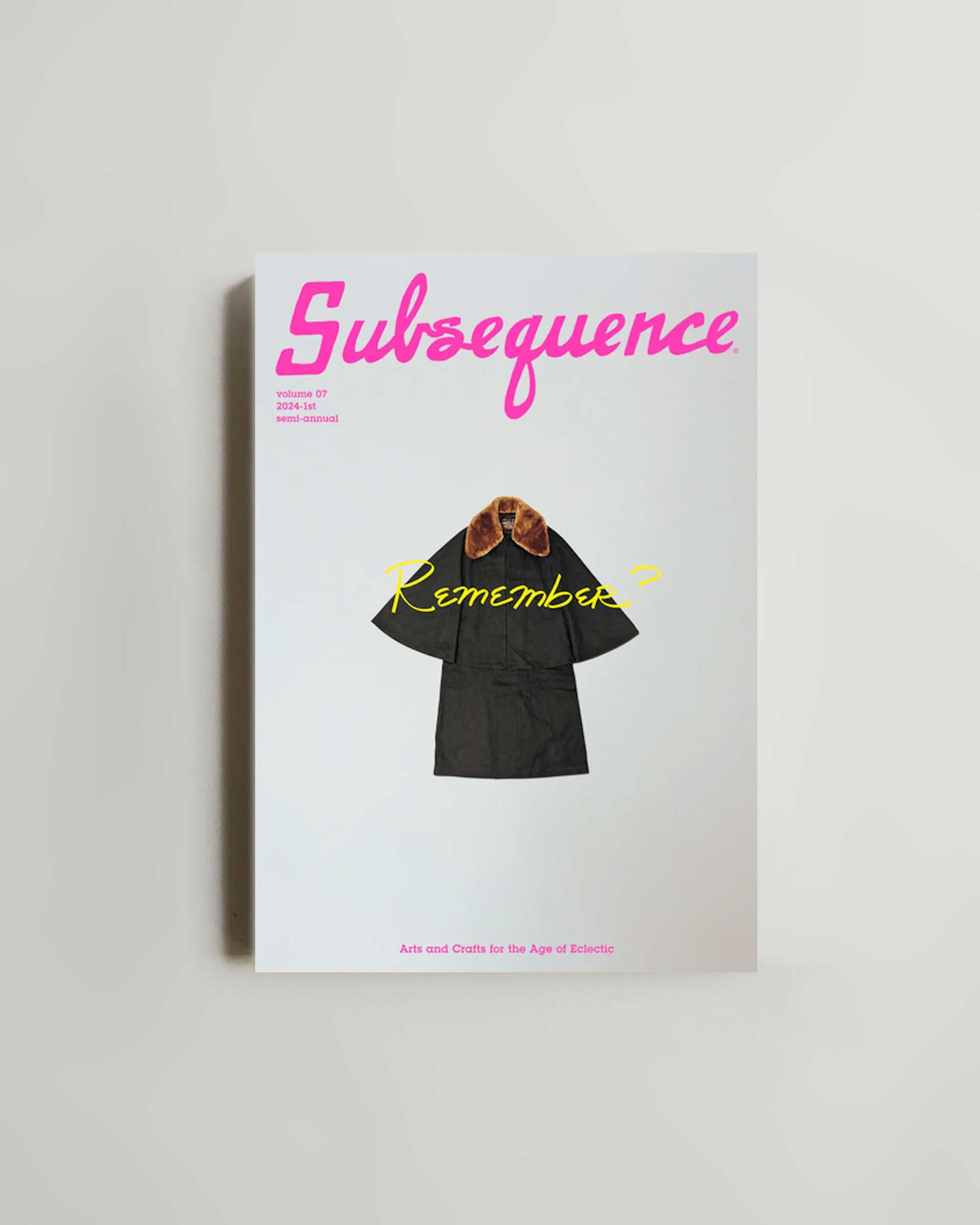 Subsequence Magazine Volume 7 – SORT