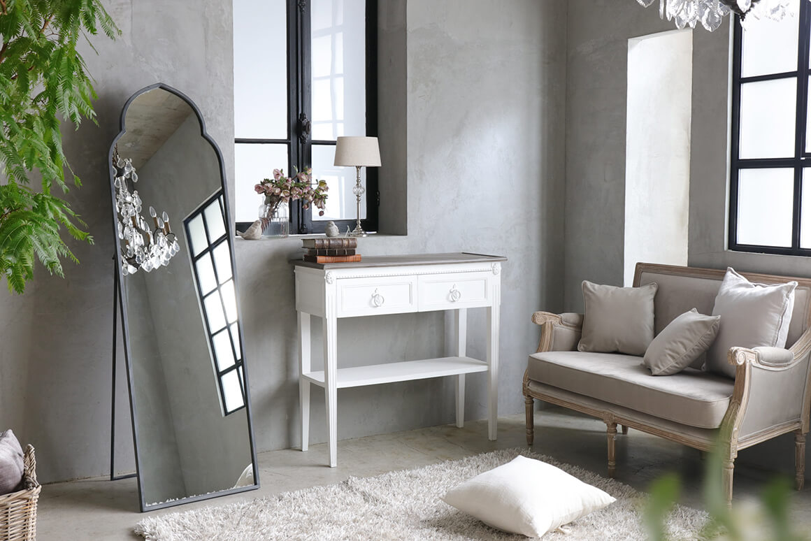 フレンチ＆北欧スタイルのおしゃれなウォールミラー（鏡） | フランス