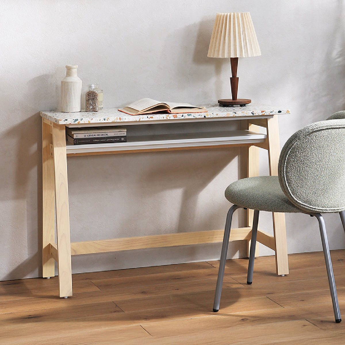 フェルネ デスク 棚付 幅90cm